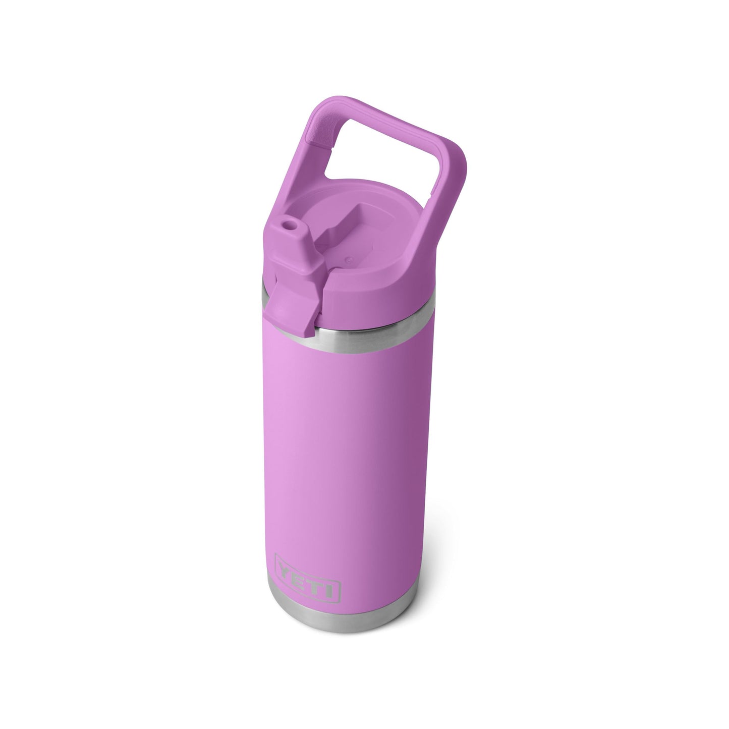 YETI Rambler 18 oz Bottle, Vacuum Insulated, Stainless Steel with Color Matching Straw Cap, Desert Bloom