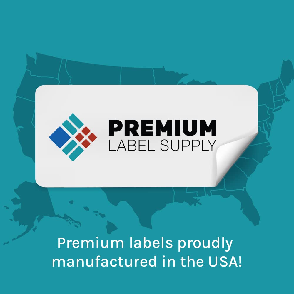 Premium Label Supply Bright Neon Color Fluorescent Stickers - 2.625" x 1" Address Labels - (Fluorescent Green, 3000 Labels)