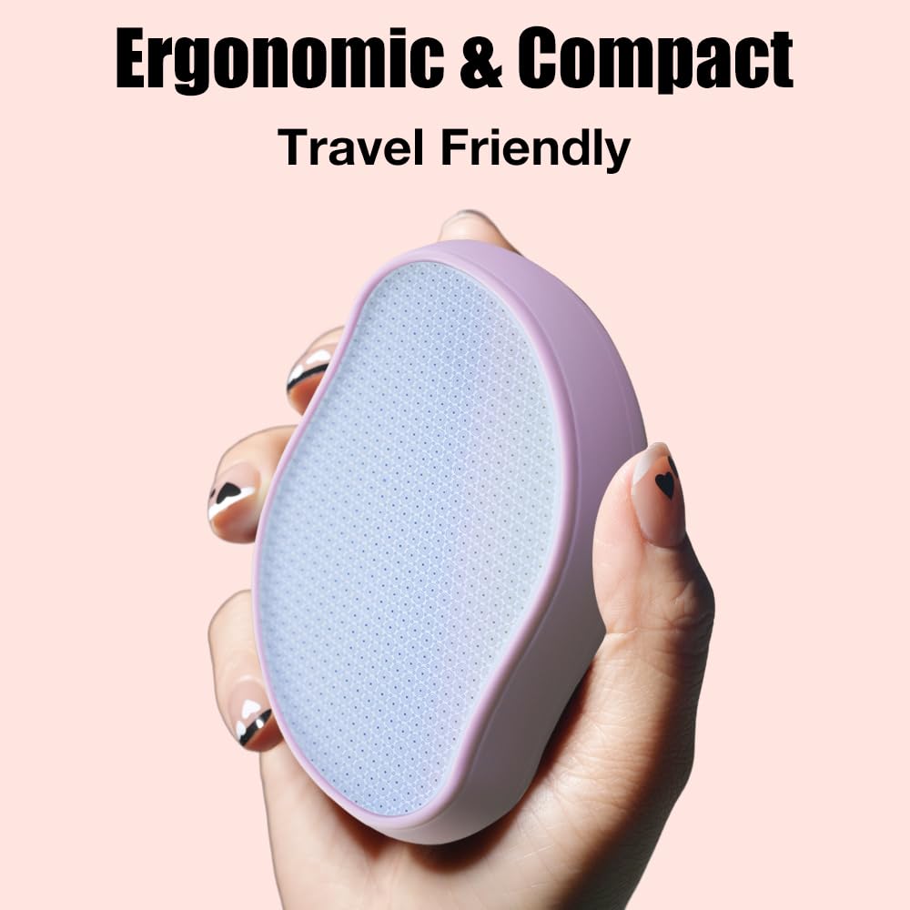 G.Liane Premium Crystal Hair Eraser,Painless Exfoliation Hair Removal Epilator,Nano Glass Hair Remover for Women,Natural Gentle and Efficient Shaver Trimmer on Leg Arm(Pastel Purple)