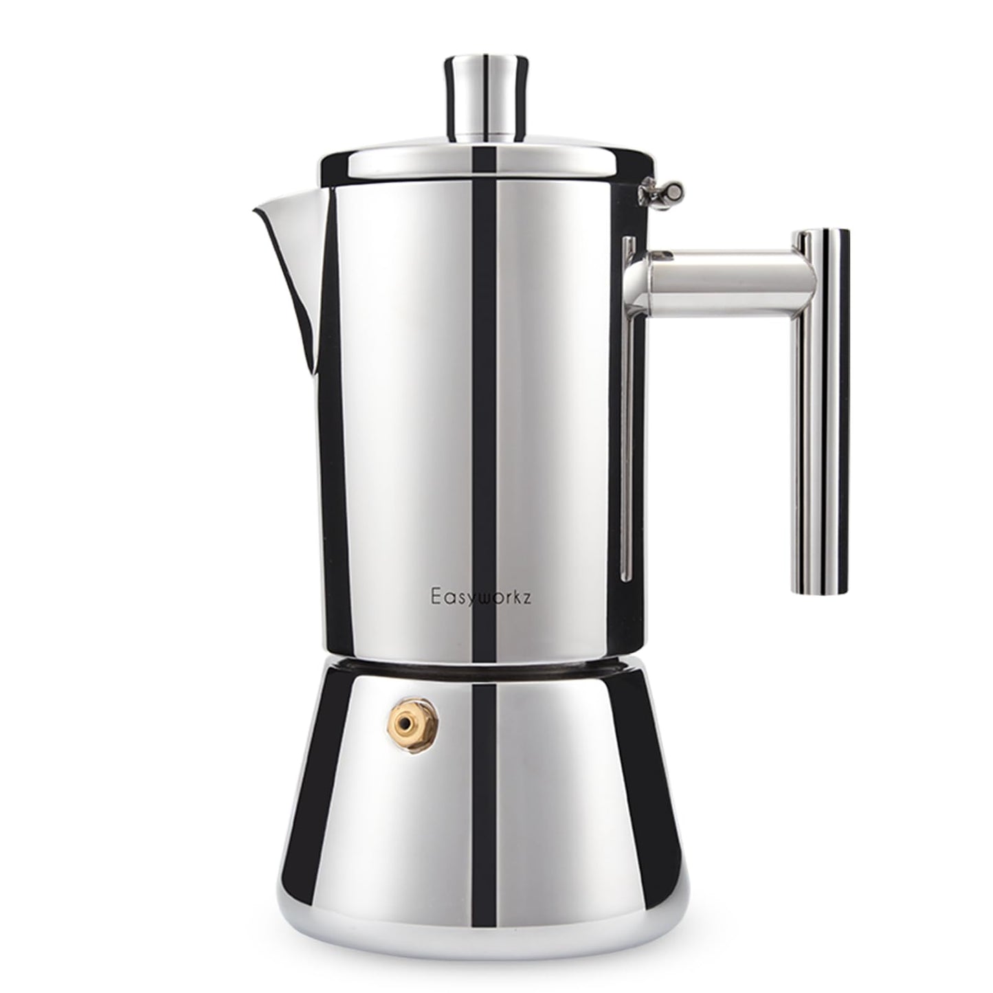 Easyworkz Diego Stovetop Espresso Maker 6Cup 300ml Stainless Steel Italian Coffee Machine Maker Induction Moka Pot