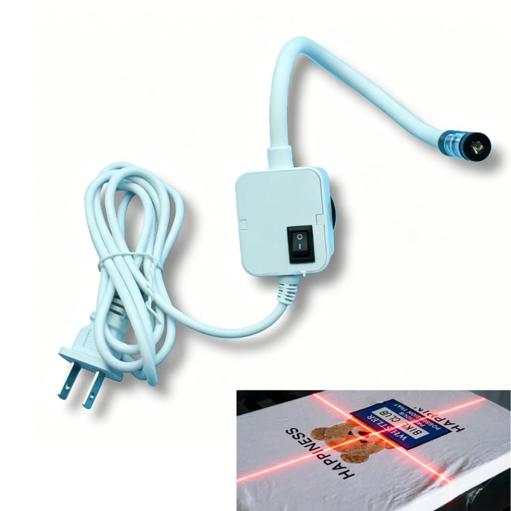Heat Press Laser Alignment System, Laser Positioning Tool for T-Shirt & Hat Press. Magnetic Guide for Sewing Machine, DTF, Sublimation. Perfect Placement for Printing & Quilting