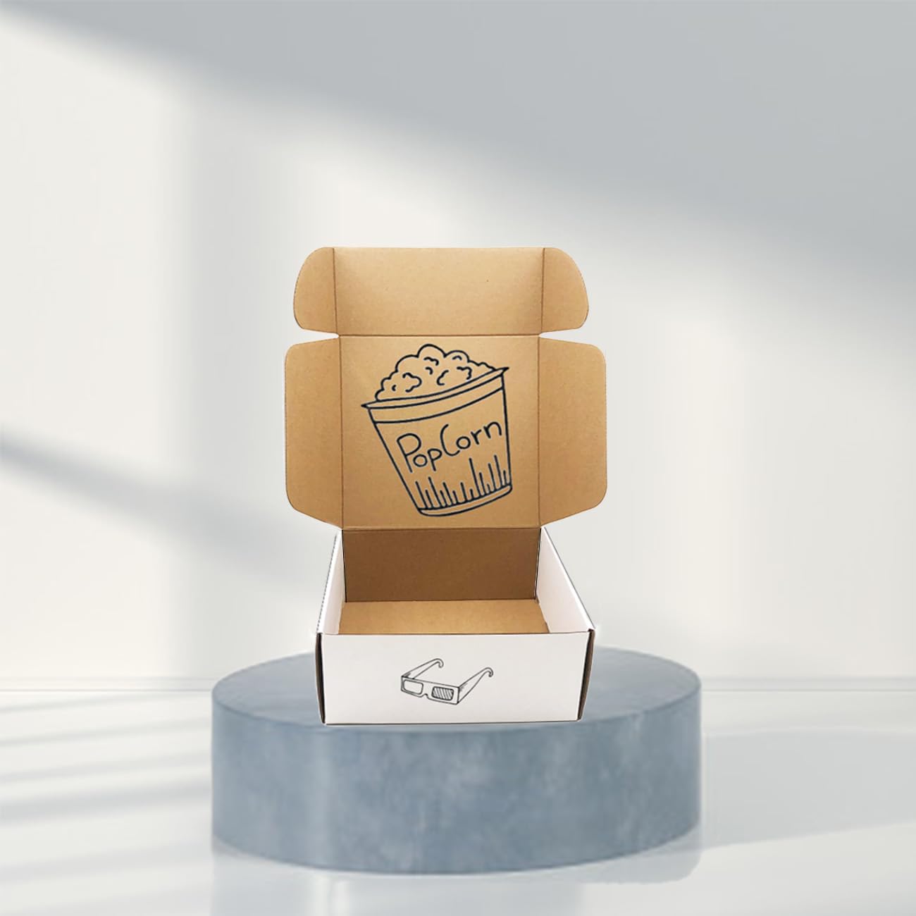 Shipping Boxes 9x9x4 inch Pack of 20，Livejun White Corrugated Cardboard Box Mailer Boxes for Packaging Small Business Shipping (White)