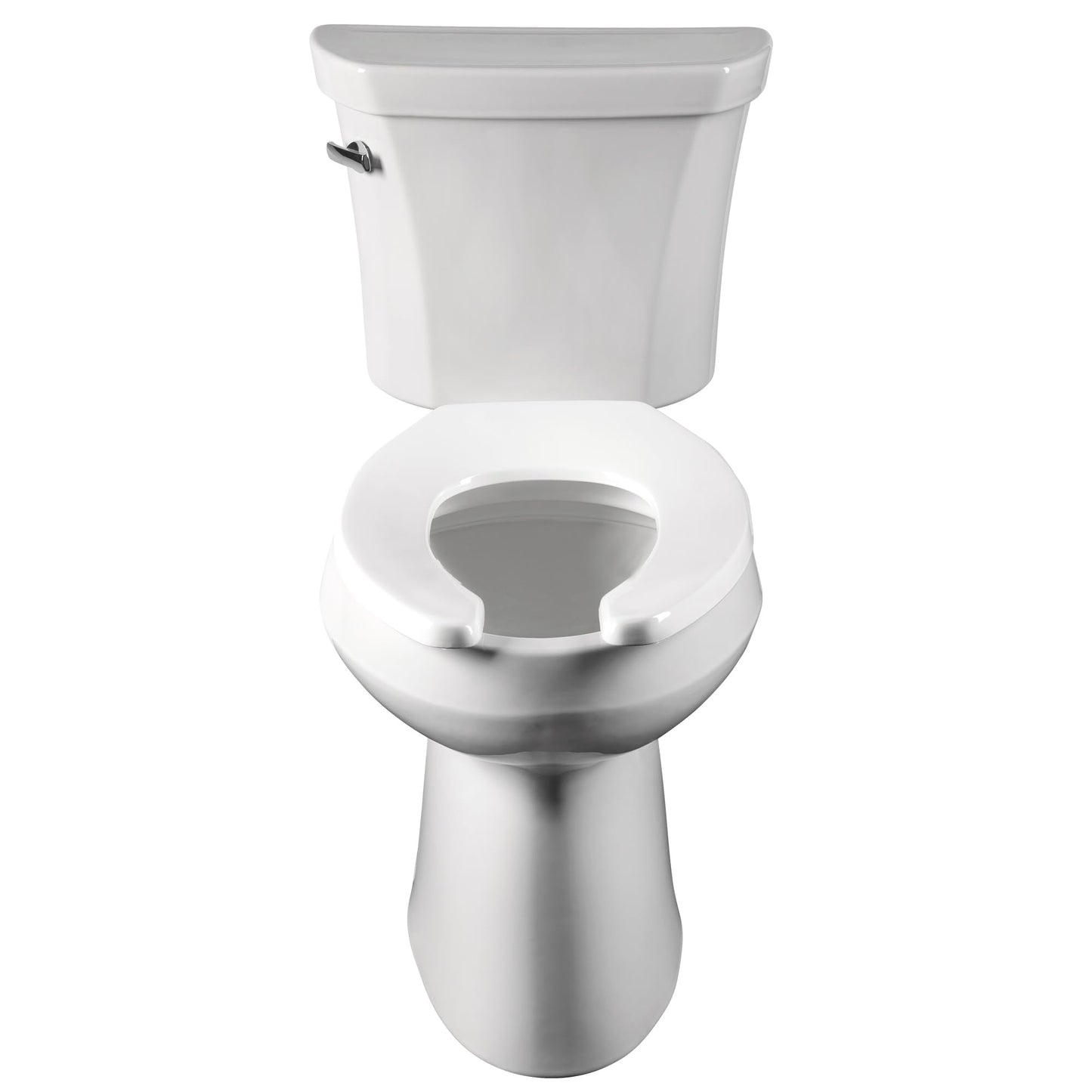 Bemis 1955CT 000 Commercial Plastic Open Front Toilet Seat with STA-TITE Commercial Fastening System, Elongated, White