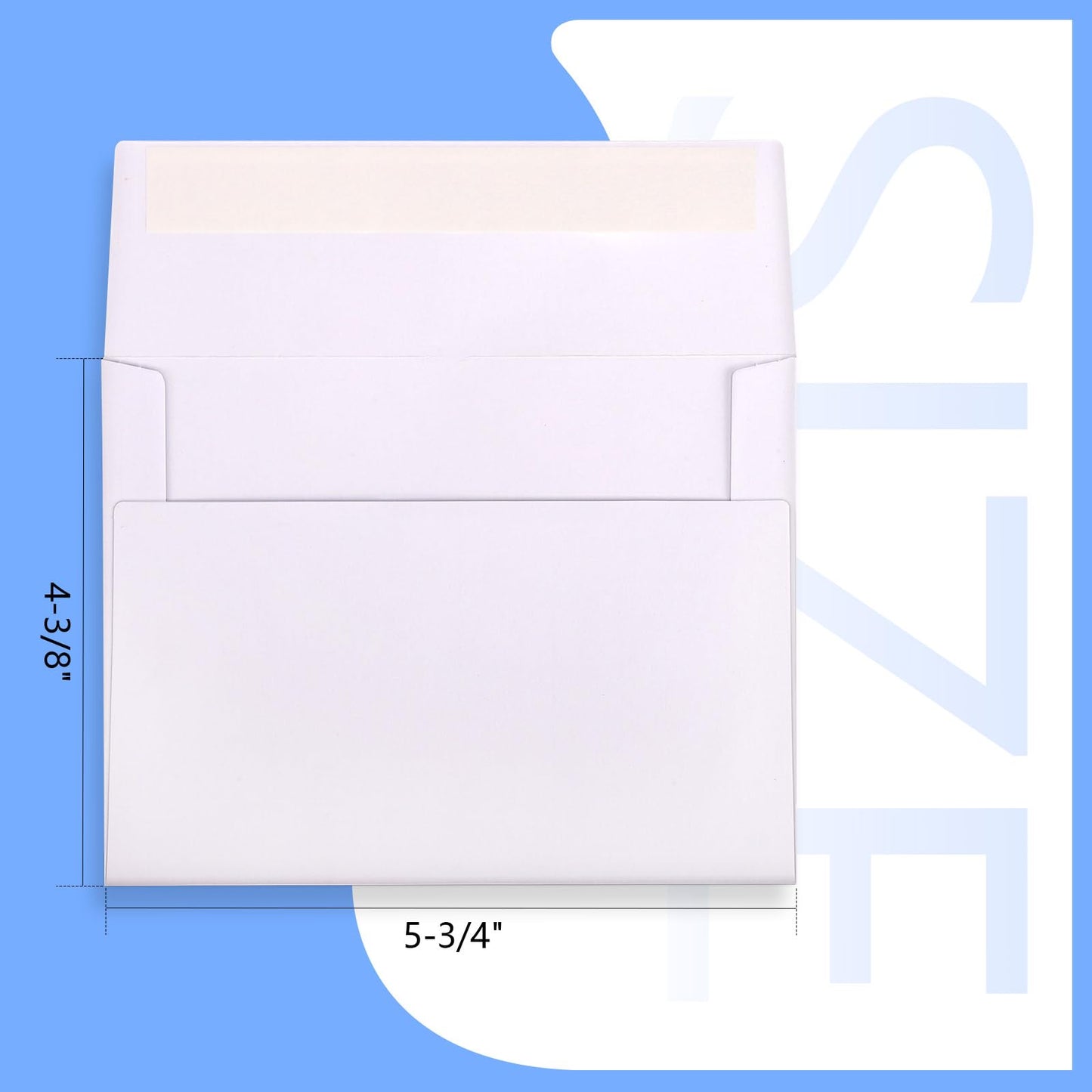 Outdoramic A2 Envelopes Self Seal 500 Pack - 4-3/8 x 5-3/4 White Invitation Envelopes Bulk for Postcard, Wedding, RSVP, Thank You Notes, Announcements, Greeting Cards, Photos