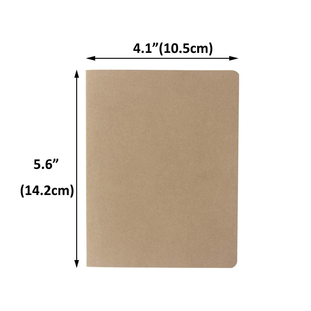 zmybcpack 48 Pack Pocket Notebook Journal Notebook Blank Sketch Notebooks for Traveler, Student, Office - Small Subject Notebook Planner - A6 Size, 4.1 x 5.6, 64 Blank Pages/32 Sheets