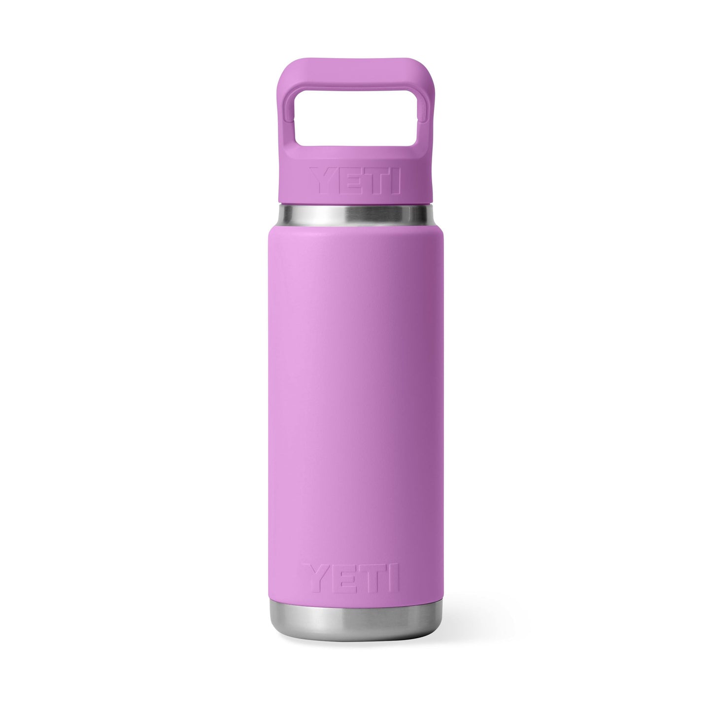 YETI Rambler 26 oz Bottle, Vacuum Insulated, Stainless Steel with Color Matching Straw Cap, Desert Bloom