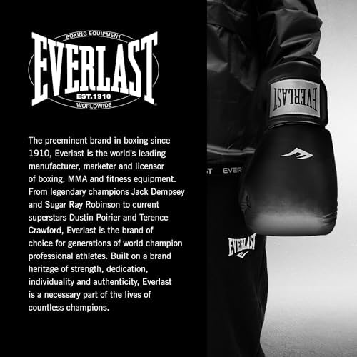 Everlast Pro Style Boxing Gloves – Premium Synthetic Leather, Breathable, Hook & Loop Closure, Odour-Fighting – Adult Size, Great for Boxing, Sparring, Heavy Bag Workouts, Mitt Work