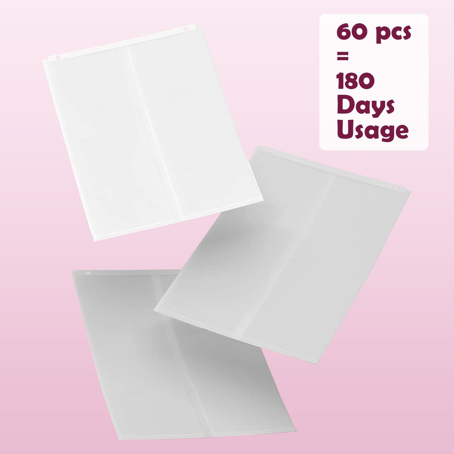 Upgrade Cat Litter Box Liners Design for PetSnowy SNOW+ Litter Box,60 Pcs Self-Sealing Waste Drawer Bags for Automatic Cat Litter Box (60 Pcs)
