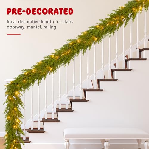 6 Ft Cedar Garland 2pcs (NO Lights)