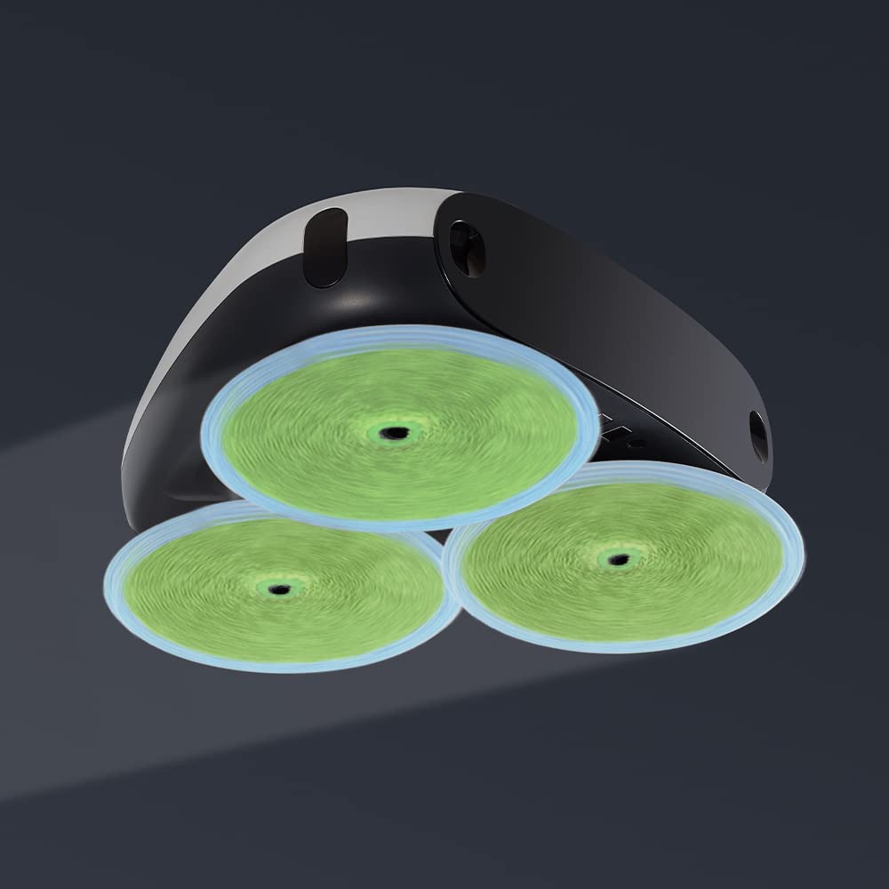 EVERYBOT Replacement Accessory of Three-Spin and Edge, Washable Microfiber Mop Pads for Robot (6pcs)