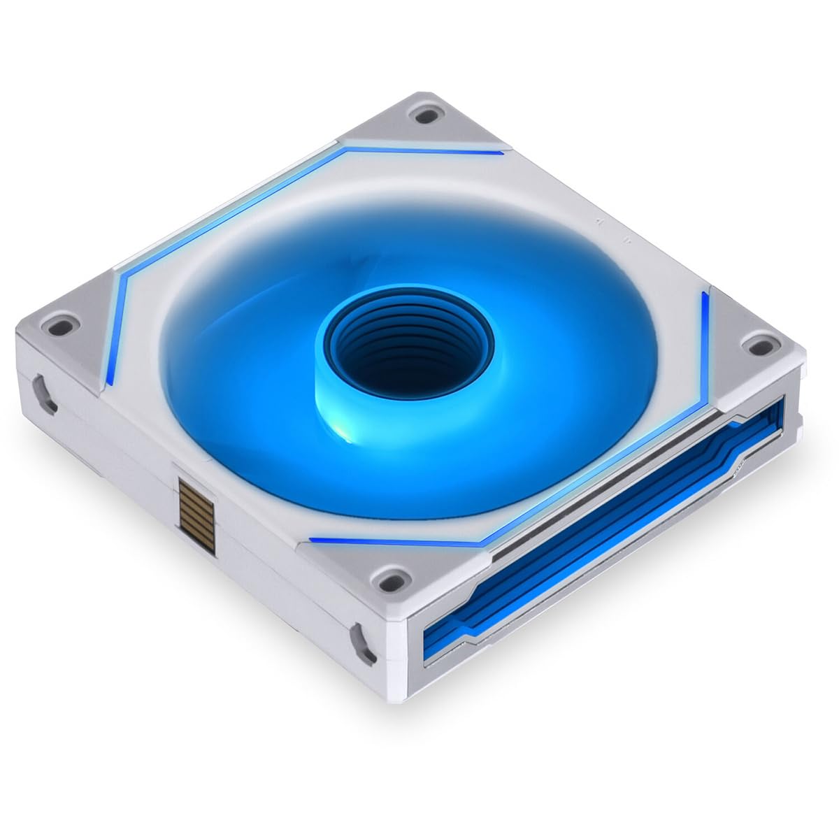 LIAN LI UNI FAN SL-INF 120 RGB Infinity Mirror ARGB Fan 120mm White 1-Pack - 12cm x 13.31cm x 3.345in - Case Fan - Desktop Compatible