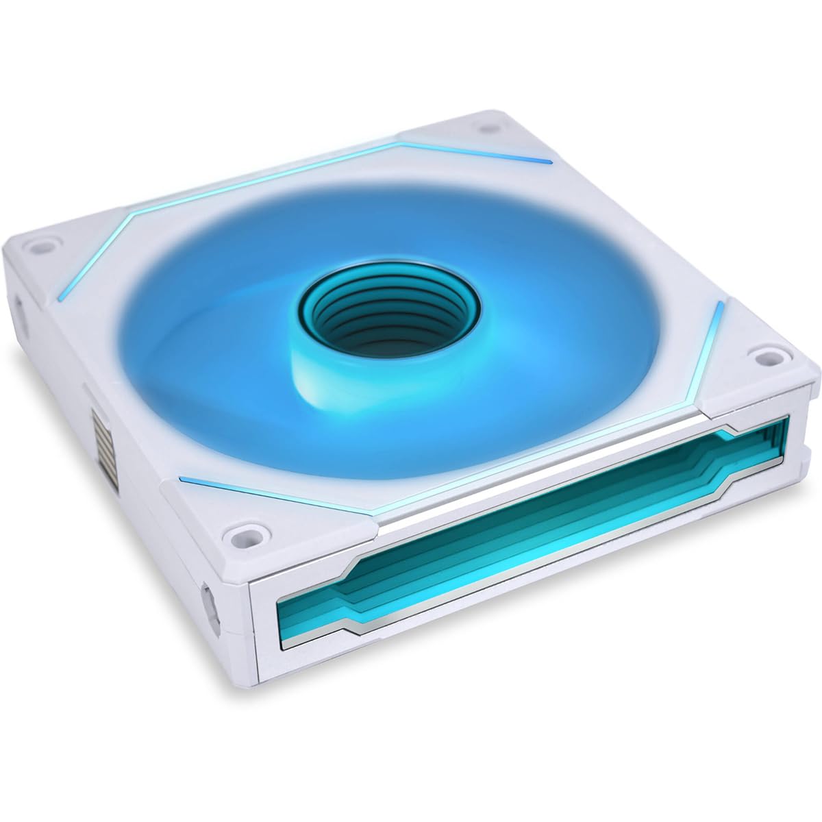 LIAN LI UNI FAN SL-INF 120 RGB Infinity Mirror ARGB Fan 120mm White 1-Pack - 12cm x 13.31cm x 3.345in - Case Fan - Desktop Compatible