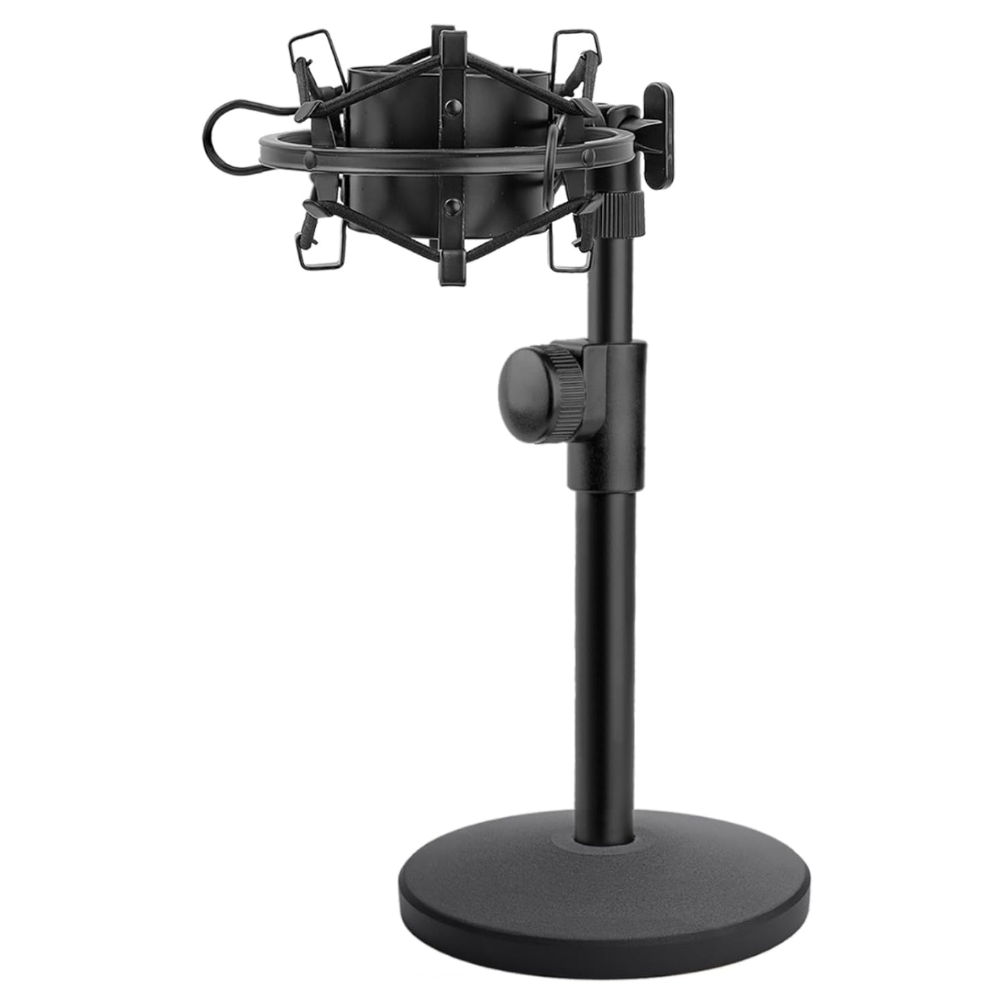 Rigych AT2020 Desktop Mic Stand, Table Mic Stand Adjustable Height with Metal Shock Mount, 5/8 to 3/8 Screw Adapter, Metal Weighted Base, for AT2020 AT2020USB AT2020USB+ AT2035 Microphone