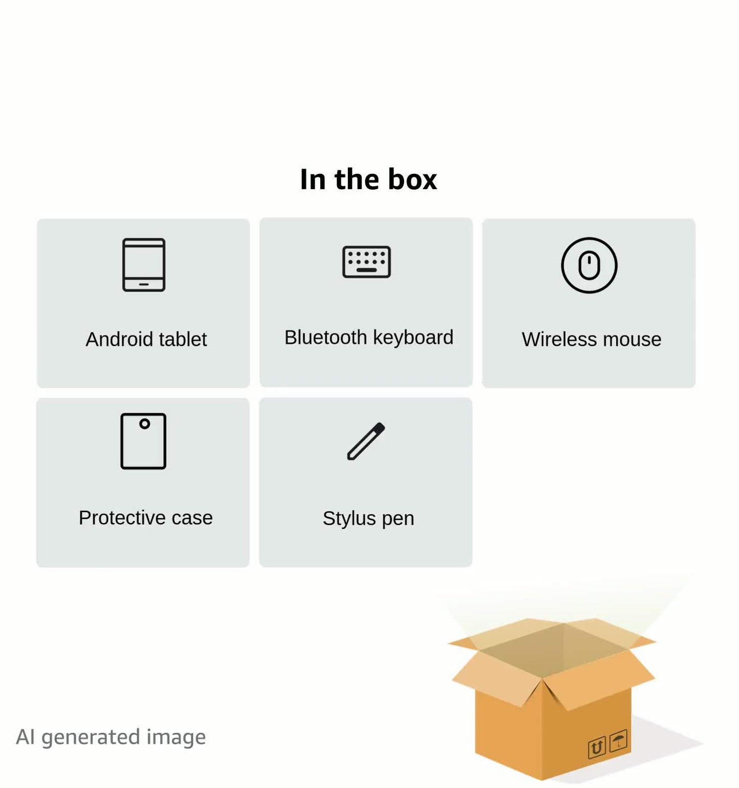 Android 15 Tablet, 10 Inch Tablet, 18GB RAM+128GB ROM/2TB Expandable Tablet PC, 2 in 1 Tablets with Keyboard, Mouse, Case, Stylus, Quad-core 2.0GHz CPU HD Screen, 5G WiFi 6 BT 5.0, 8MP Camera Tableta