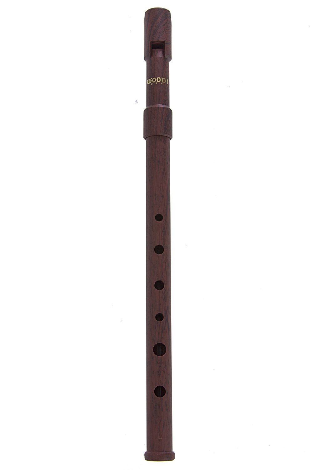 Woodi WI-921W WI-922W Wooden Irish Whistle Key of C and D Key in ABS Pewter (2 Pieces)