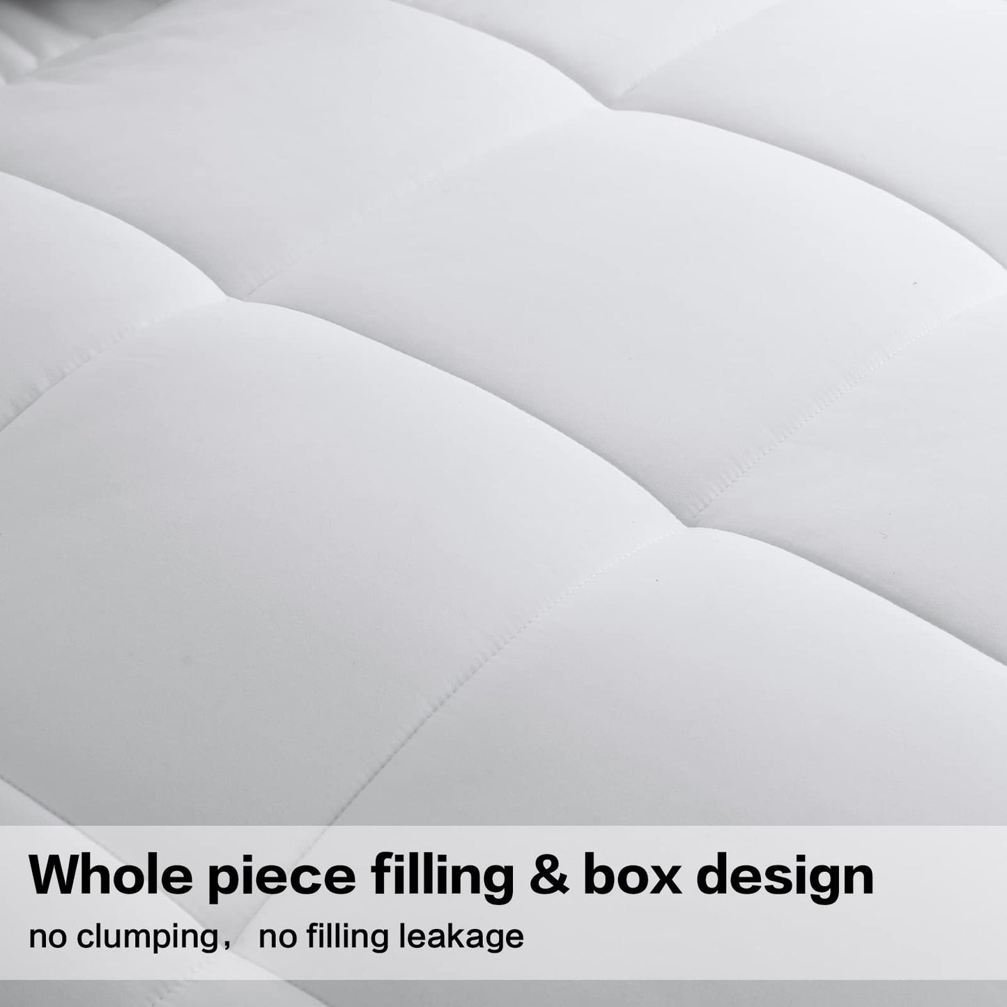 All Season Queen Size Comforter -Soft Quilted Down Alternative Breathable Duvet Insert with Corner Tabs - Luxury Hotel Collection-Reversible Fluffy Washable(88 by 88 inches,White)