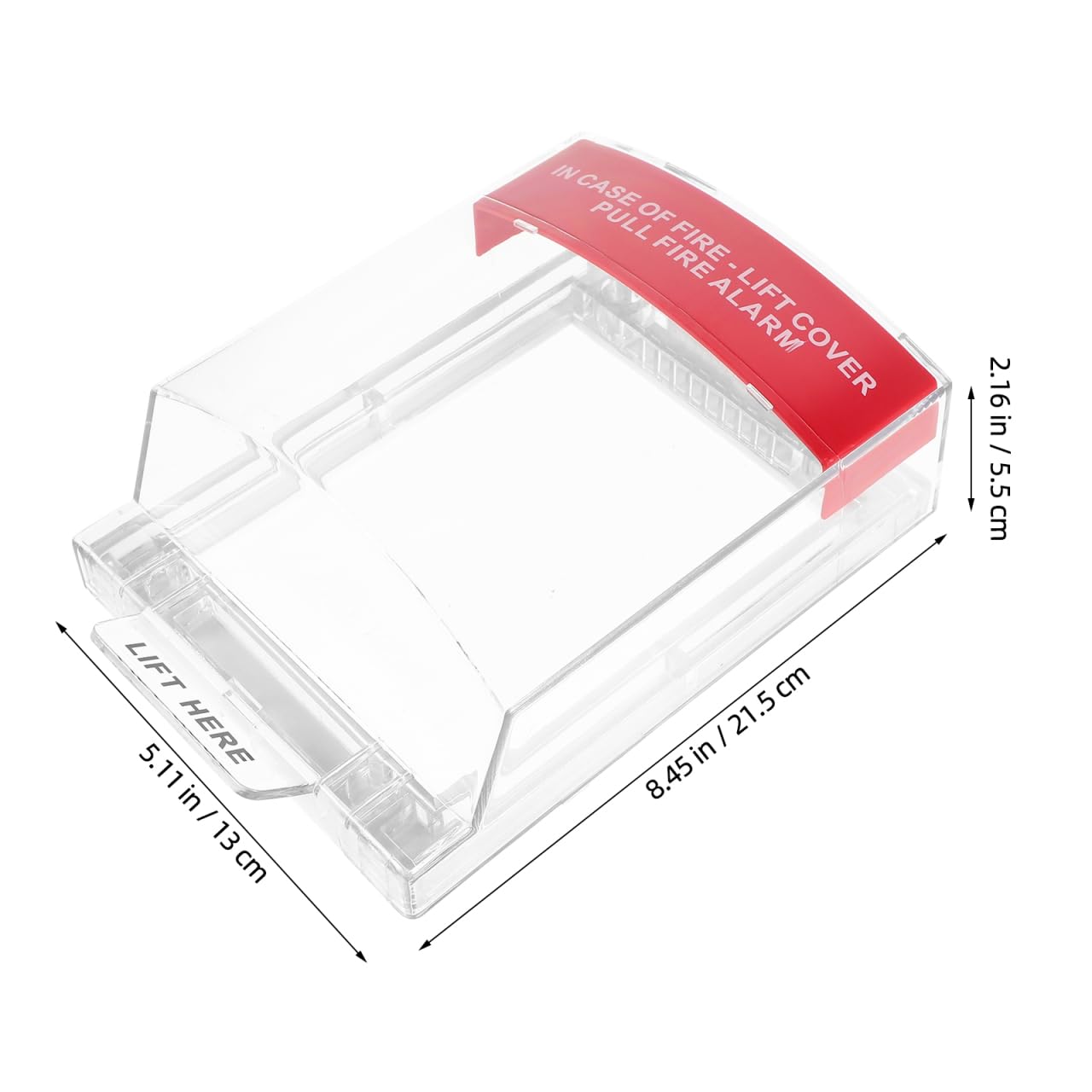 8.45 * 5.11 * 2.16Inch Fire Alarm Cover,Fire Pull Station Cover Full Coverage Protector - Easy Installation for Manual Pull Stations