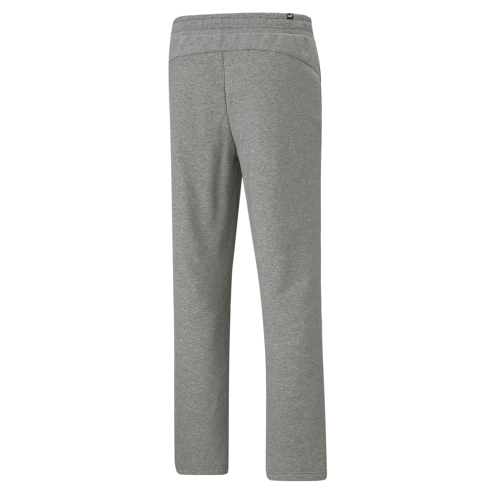 PUMA Men's Essentials Fleece Sweatpants (Available in Big & Tall), Medium Gray Heather Open Leg Ah21, Large