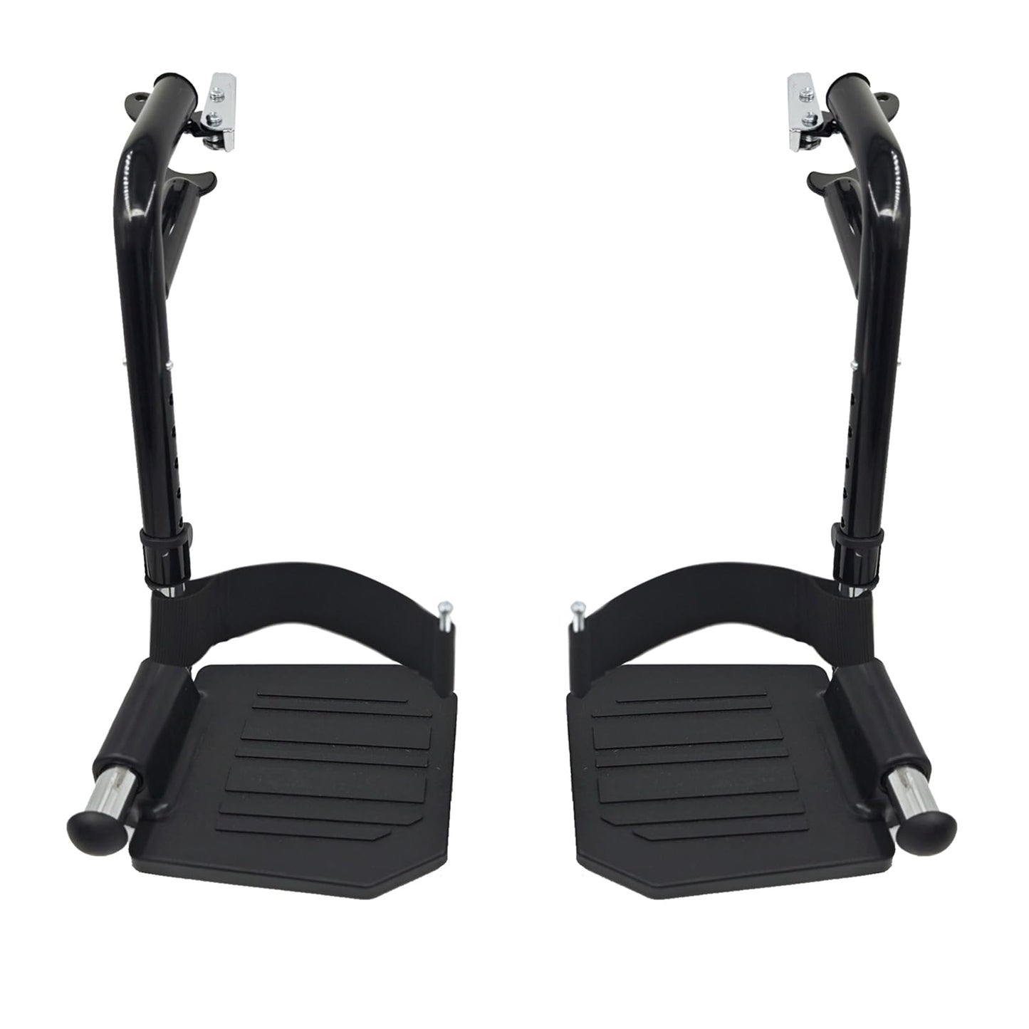 (1Pair) Wheelchair Replacement Footrests,Wheelchair Replacement Parts,Wheelchair Swivel Footrests for Standard Wheelchairs,Black