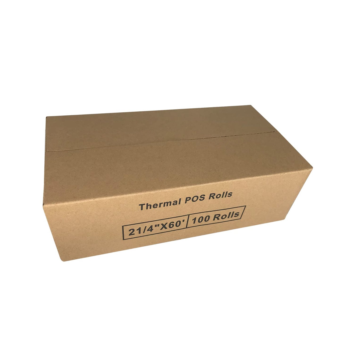 Durham Thermal Paper Receipt Rolls Size 2-1/4 x 60 ft x 38 mm Diameter 100 Count POS Cash Register fits Credit Card terminals