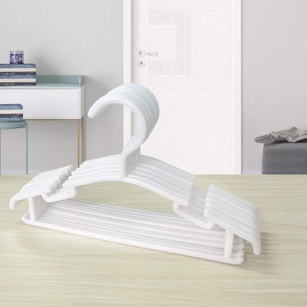 GoodtoU Baby Hangers 100Pack Kids Plastic Baby Clothes Hangers for Closet Small Children Infant Toddler Child