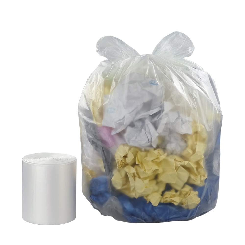 Cand 8 Gallon Garbage Bags, Clear Trash Bags Medium, 300 Counts
