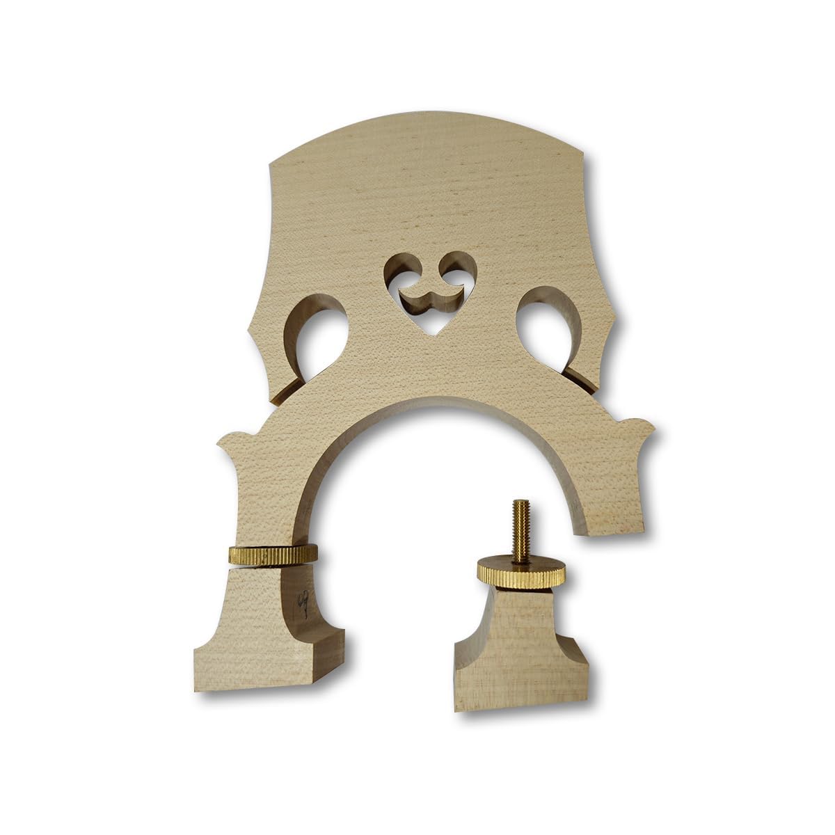 Vetimobato 3/4 Upright Double Bass Bridge Maple Double Bass Accessory Upright Bass Parts (Adjustable Bridge)