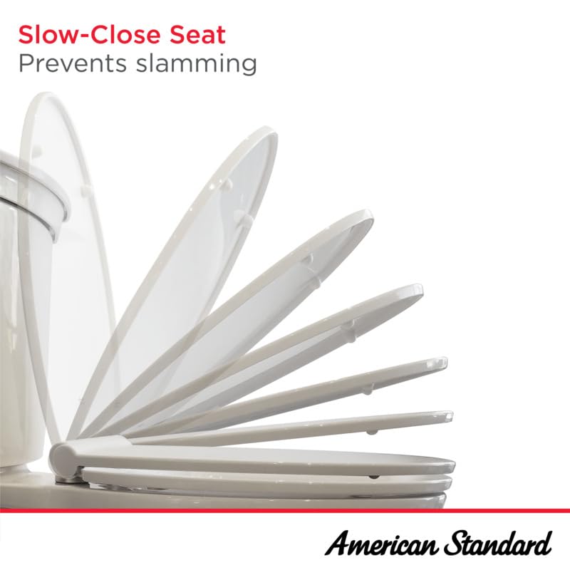 American Standard 5025A65G.020 TELESCOPING EL Luxury SEAT WHT, White