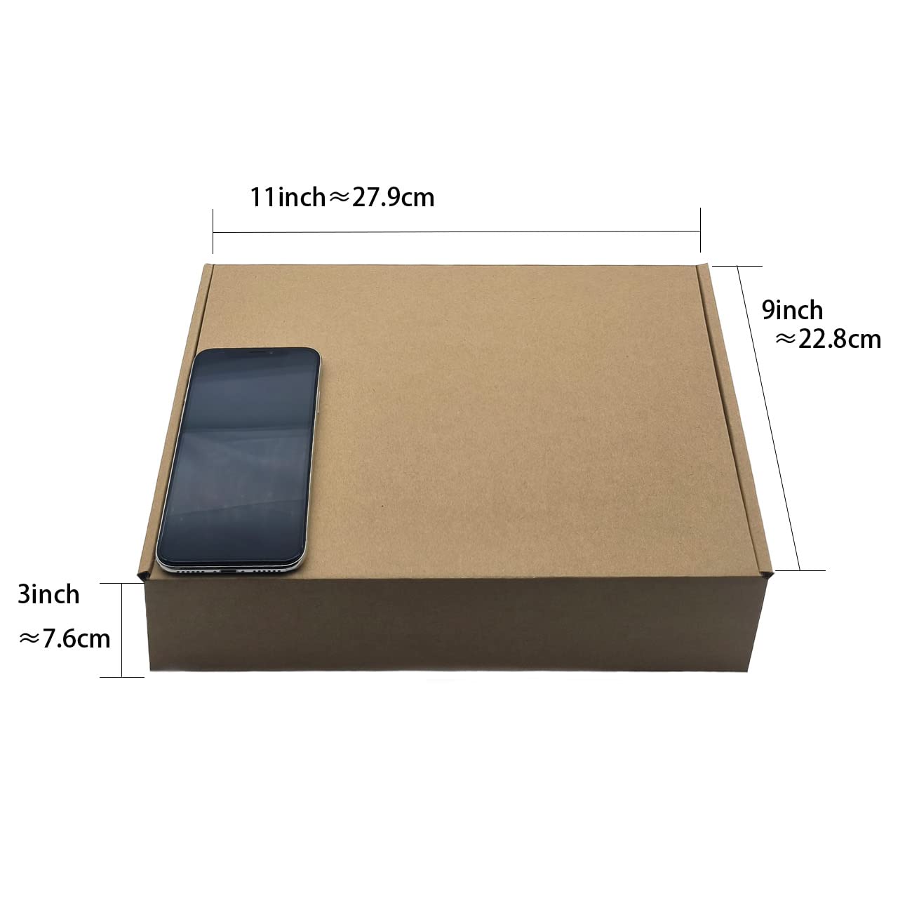 Livejun 11x9x3 inch Shipping Boxes Pack of 25， Brown Corrugated Cardboard Box Mailer Boxes for Packaging Small Business Shipping，Boxes for Birthday Wedding Party Gift Giving (11 x 9 x 3)