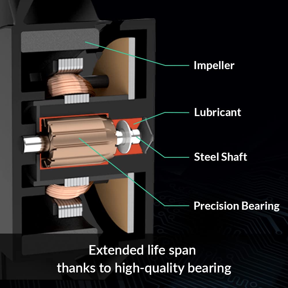 ARCTIC P12 Slim PWM PST (3 Pack) - PC Fan, 120mm Fan, PC Case Fan with PWM Sharing Technology (PST), Pressure-optimised, Quiet Motor, Computer, Extra Slim, 300-2100 RPM - Black