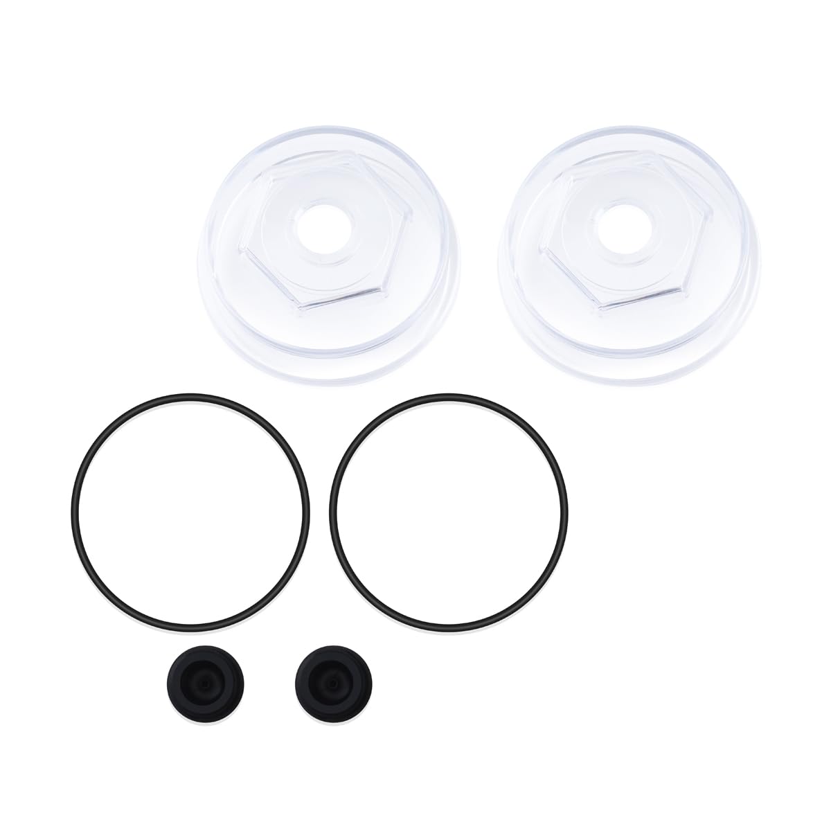 XTPTFABS,183772-KIT 4" Trailer Hub Replacement Oil Cap Kit Compatible with 10K-16K Dexter Bearing Cover and 10K - 16K Axles. 4"Oil Bath Dust Caps for Dexter Axles(2)