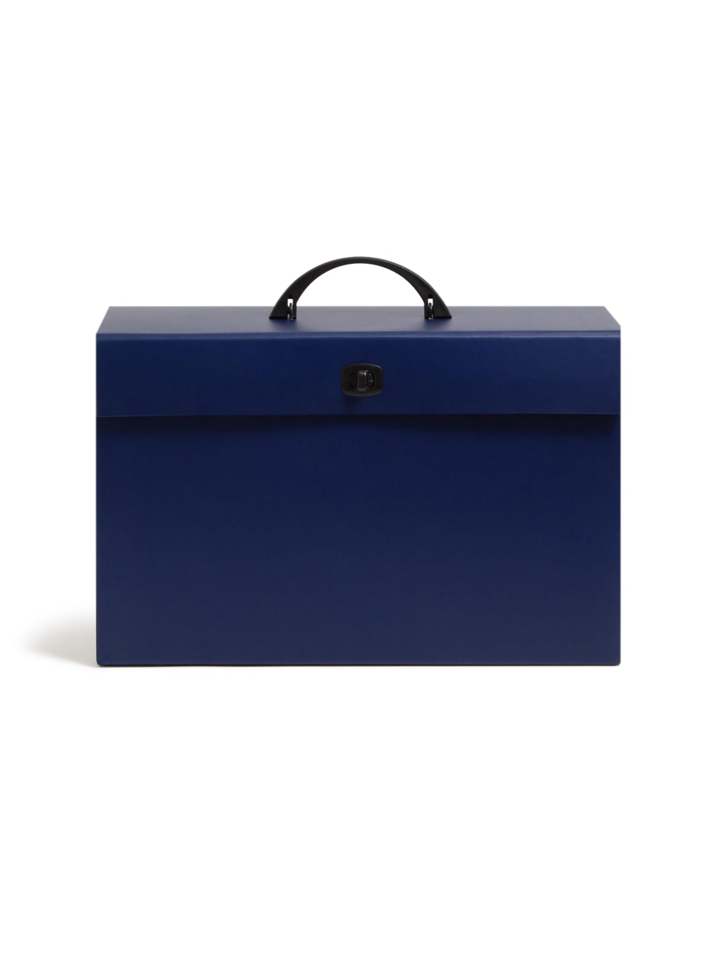 Smead Expanding File Box, Letter and Legal Size, 19 Pockets, Blue, Portable Handle and Latch Closure, Holds 1400 Sheets, for Home Office and Business Document Organization