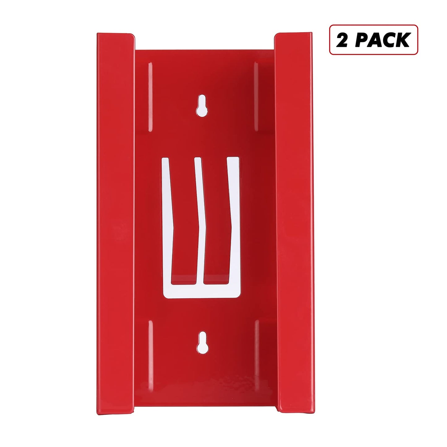 CASOMAN 2PCS Magnetic Glove/Tissue Dispenser, Black & Red, 8LBS Capacity, Glove Dispenser Wall Mount, Glove Box Holder, Glove Holder for Wall Mount, Magnetic Glove Box Holder