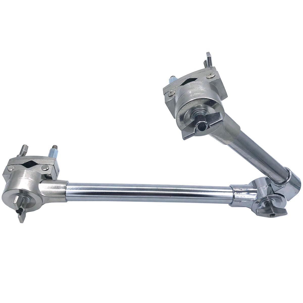 TUOREN Drum Multi Clamp Adjustable Double Drum Rack Clamp 360° Rotating Cymbal Stand Mounting Extension Clamp for Drum Set Cymbal Stand Hardware Part Accessories