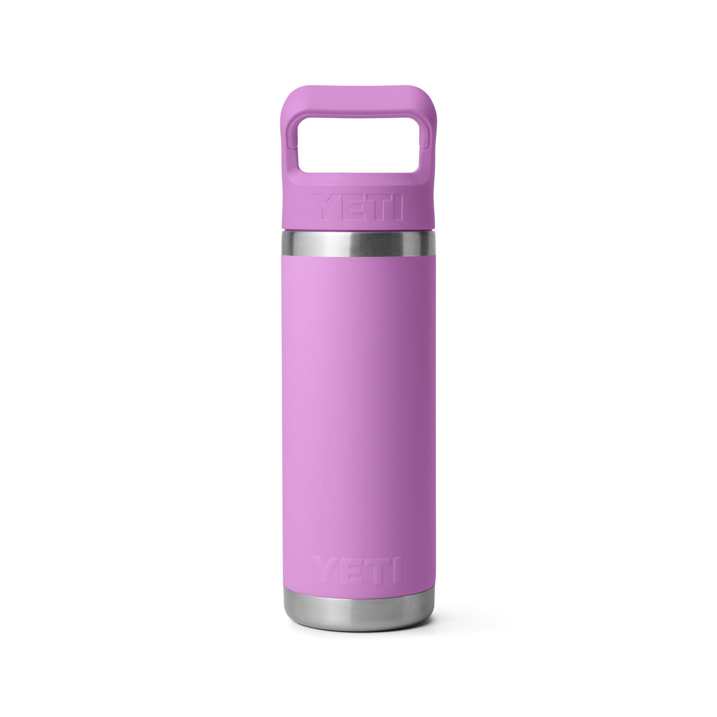 YETI Rambler 18 oz Bottle, Vacuum Insulated, Stainless Steel with Color Matching Straw Cap, Desert Bloom