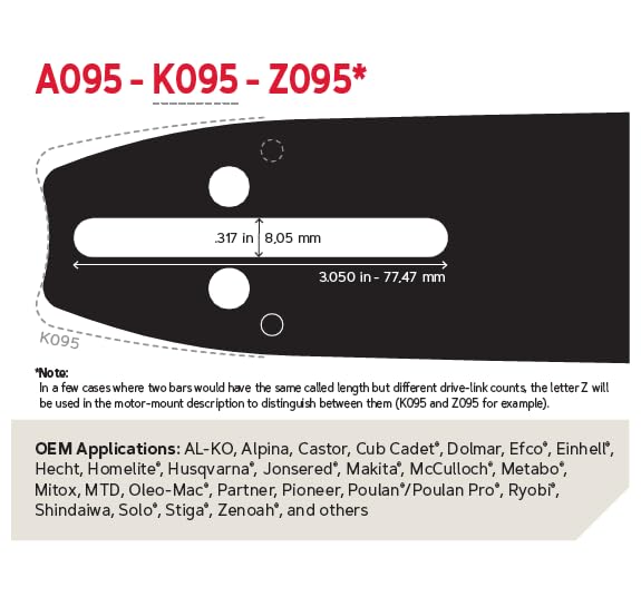 Oregon 584818 Chainsaw Guide Bar & Chain Combo, 20"