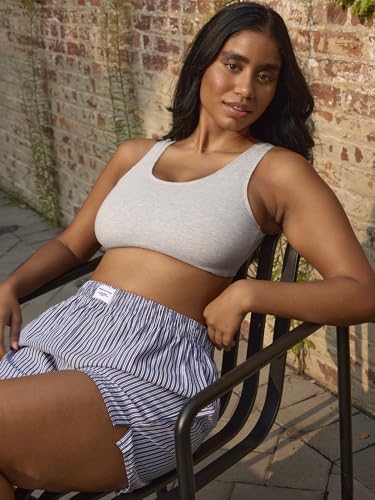 Fruit of the Loom Women's Built-Up Sports Bra, Black/White/Heather Grey, 38 (Pack of 6)