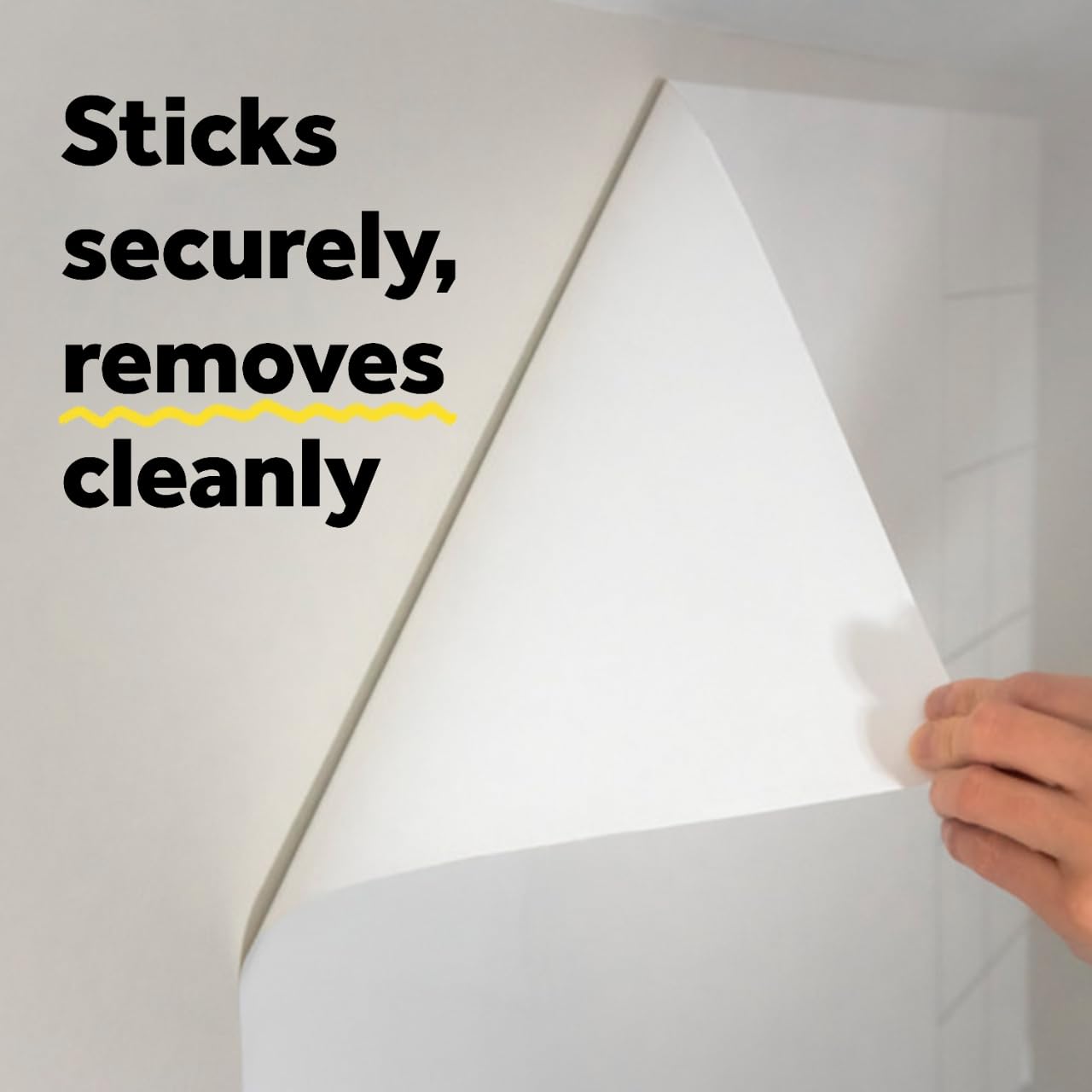 Post-it Dry Erase Whiteboard Film Surface for Walls, Doors, Tables, Chalkboards, Whiteboards, and More, Removable, Stain-Proof, Easy Installation, 3 ft x 2 ft Roll, White, 3 x 2 Feet (DEF3x2)