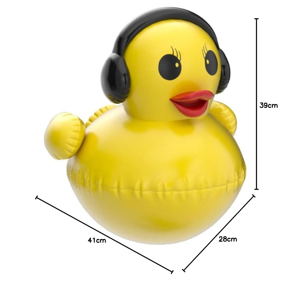 Floating Solar Lights, 16 inch Waterproof LED Pool Accessories, Glow Duck Inflatable Solar Powered Lights That Float for Pond,Hot tub,Party-2pcs