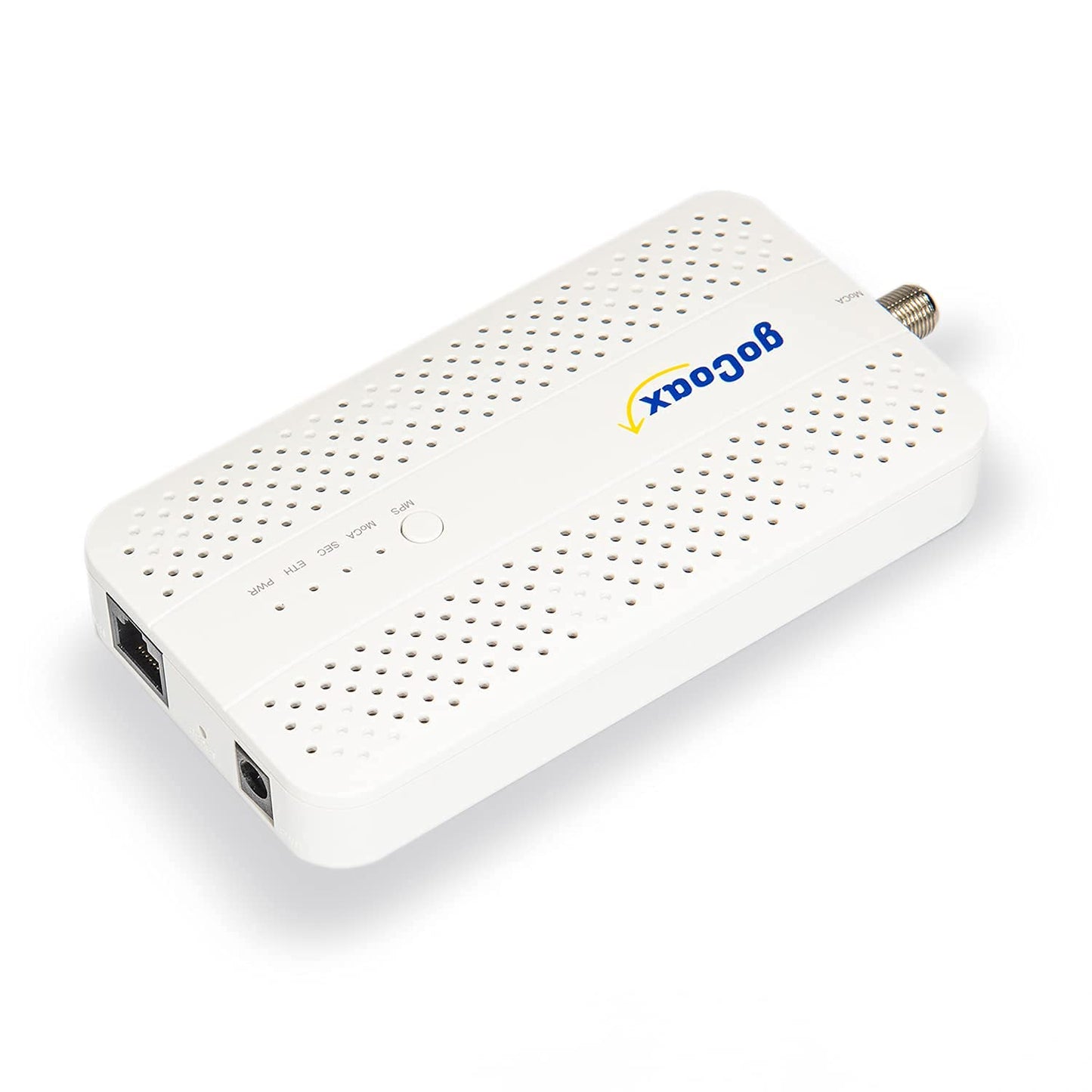 goCoax MoCA 2.5 Adapter with 2.5GbE Ethernet Port. MoCA 2.5. 1x 2.5GbE Port. Provide 2.5Gbps Bandwidth with existing coaxial Cables. White(Single, MA2500D)