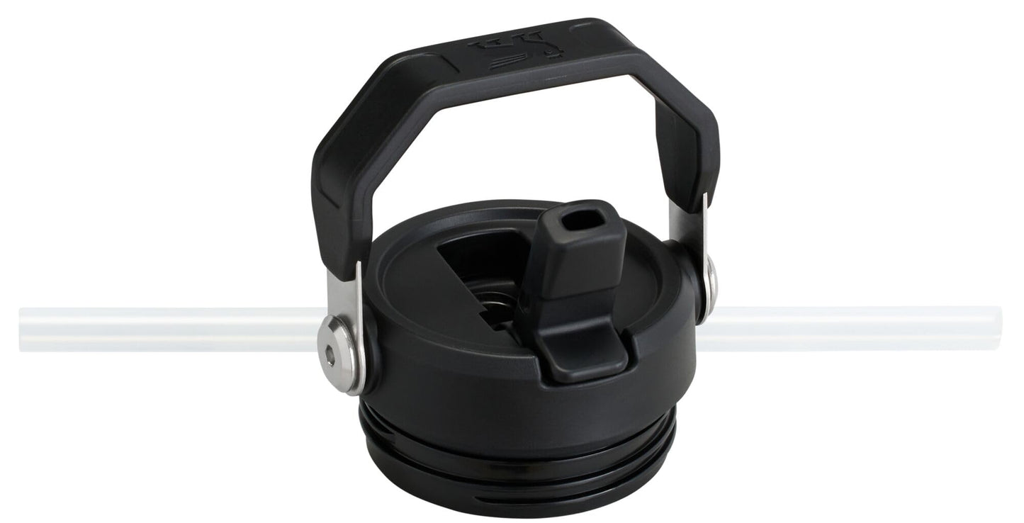 Stanley IceFlow Flip Straw 2.0 Water Bottle 24 oz | Built-in Straw for Travel and Sports | Lightweight and Leak Resistant | Insulated Stainless Steel | BPA-Free | ‎‎‎‎Black 2.0