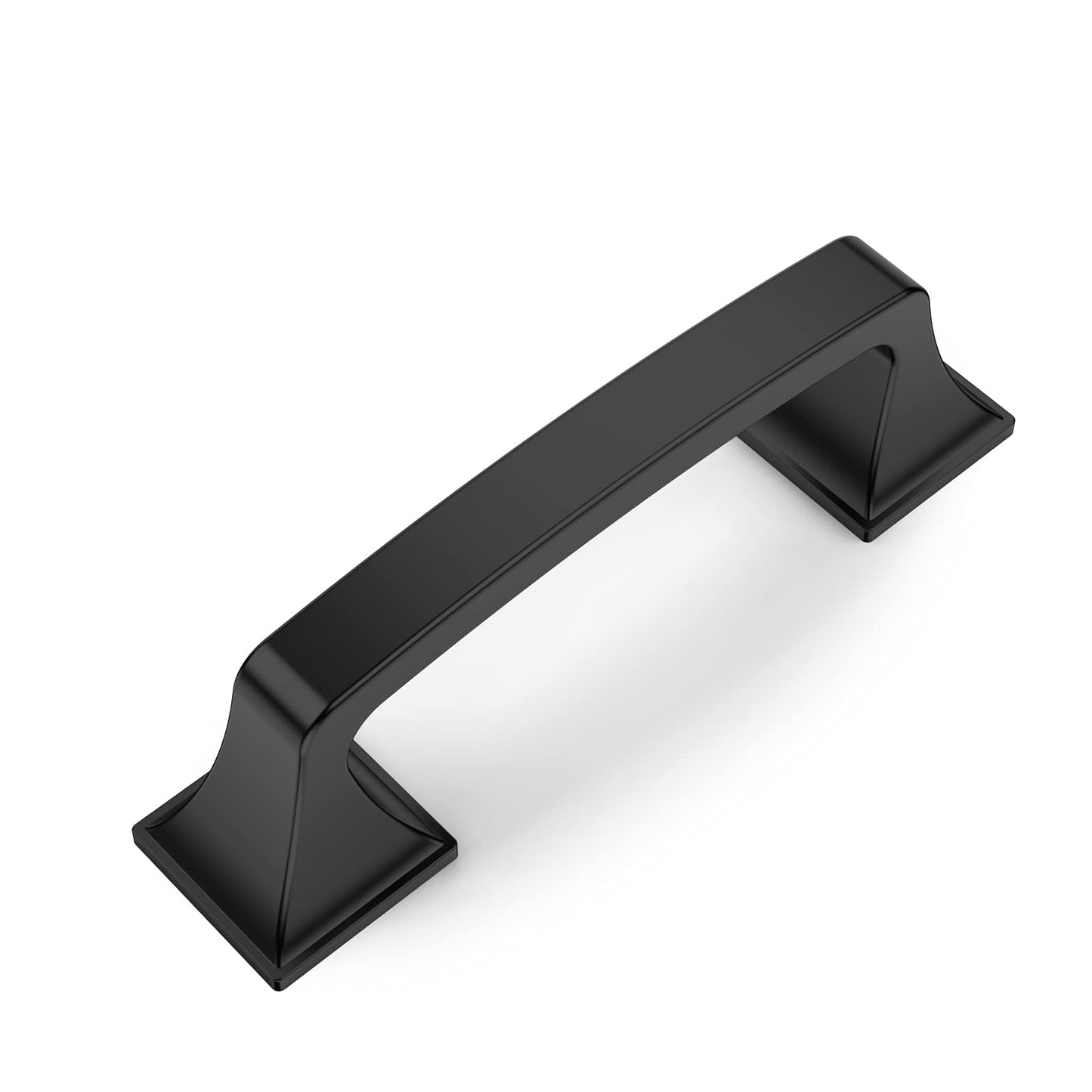 Amerdeco 10 Pack Matte Black 3 Inch(76mm) Hole Centers Kitchen Cabinet Pulls Hardware Kitchen Handles for Cabinets Cupboard Handles Drawer Pulls