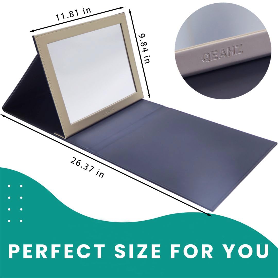 QEAHZ Mirror Box - Lightweight & Stable, Clear Mirror, Foldable & Adjustable