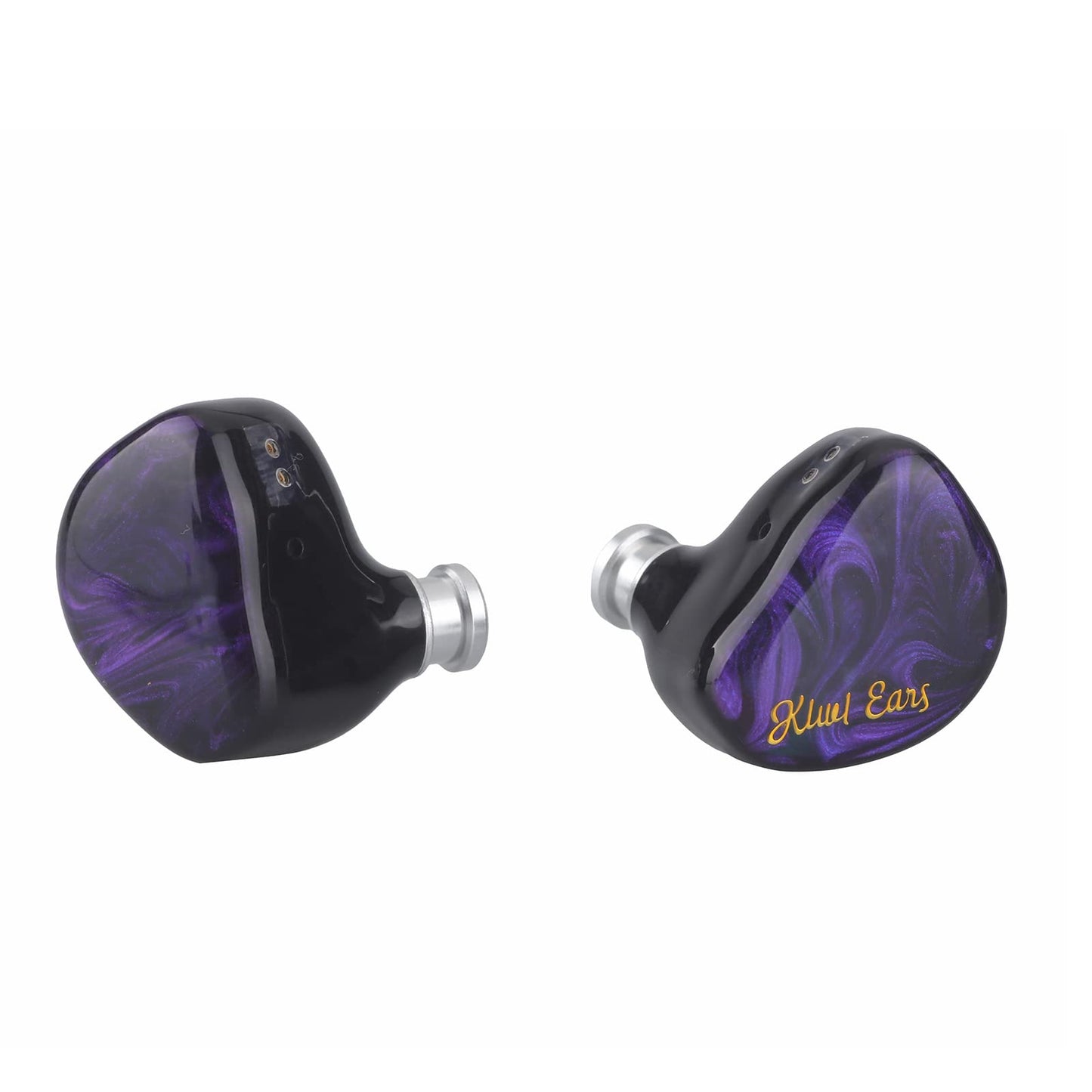 Linsoul Kiwi Ears Cadenza 10mm Beryllium Dynamic Driver IEM 3D Printed with Detachable Interchangeable Plug 0.78 2pin 3.5mm IEM Cable for Musician Audiophile (Purple)