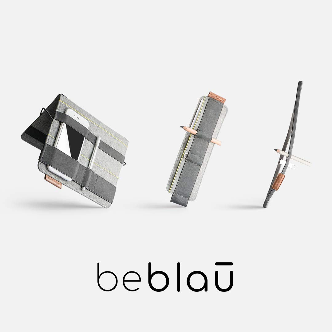 Beblau FOLD Portable Electronics Organizer attachable to your Devices | Desk Organizer Office, Home & School | Working from Home Essentials | Laptop accessories Backpack Insert | CHRISTMAS GIFTS
