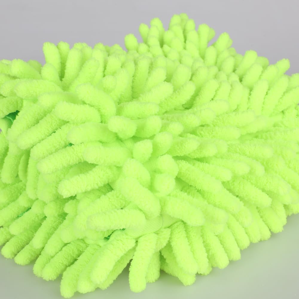 4Pcs Mop Head Replacement Cloth Soft Flat Mop Refill Pads Water Absorption Mop Pads Accessories for Home Floor Cleaning Multi-Surface Floors, 16.5 Inch Washable Cleaning & Dusting Pads Green