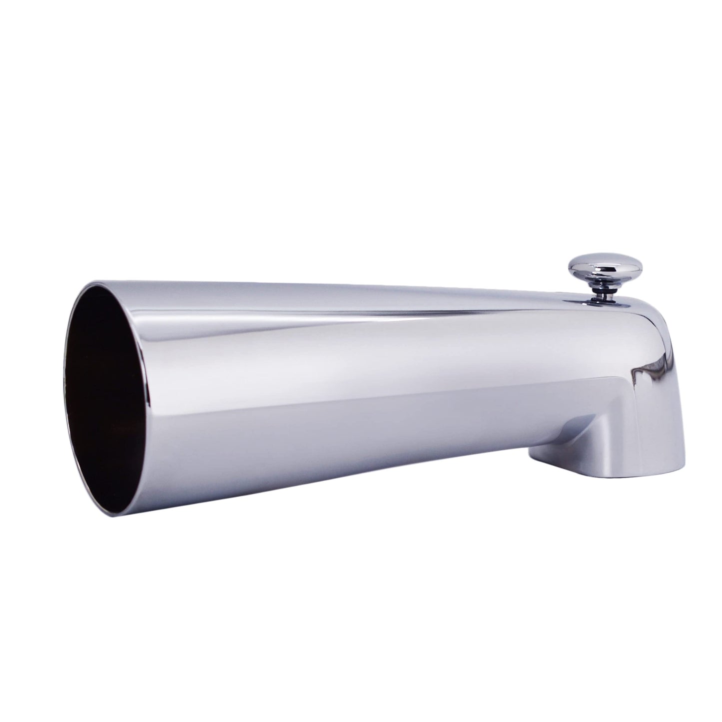 Westbrass E507DUS-26 Universal Fit 7" Diverter Tub Spout, Zinc, Polished Chrome