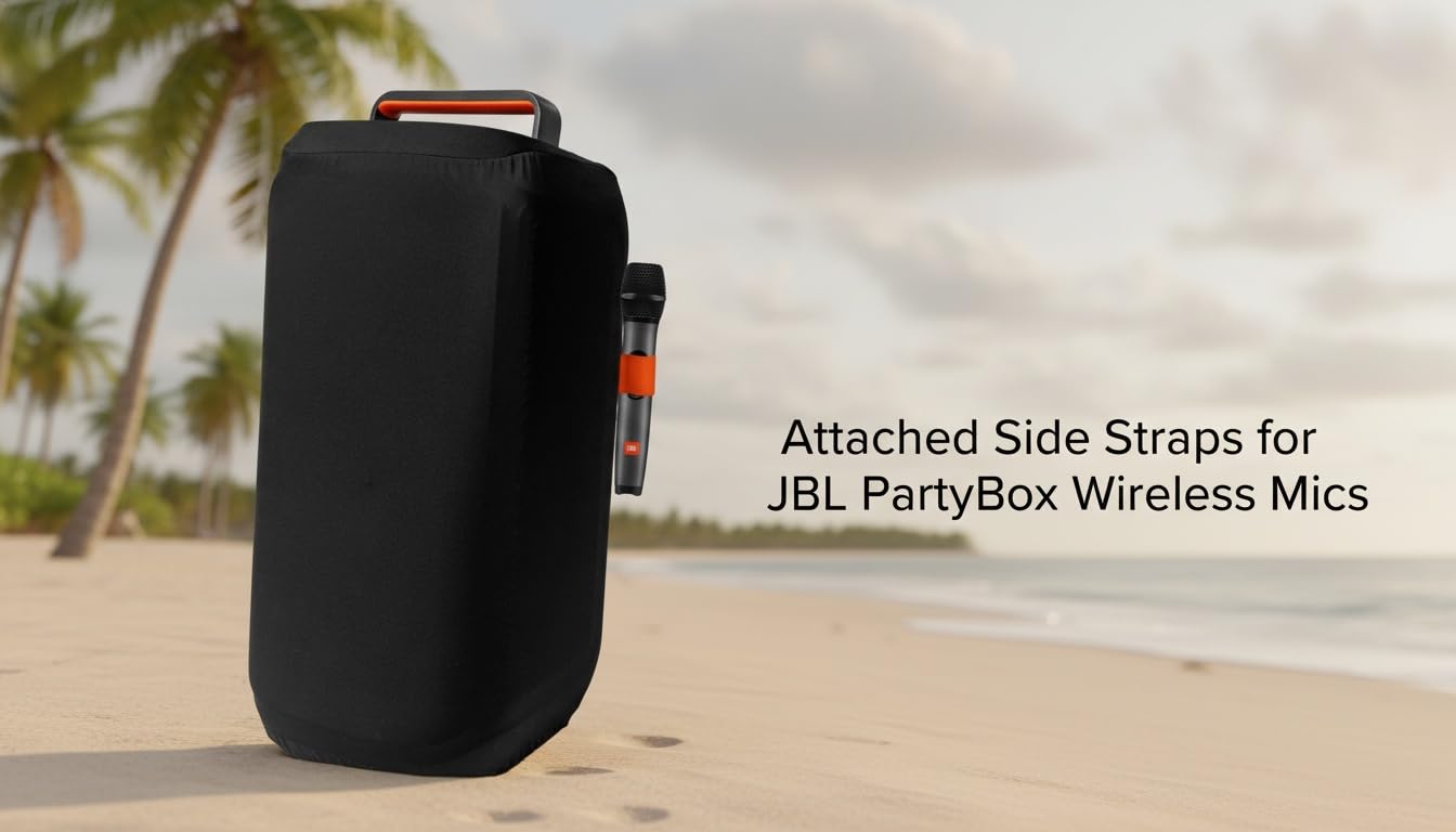 Dust Cover Case for JBL PartyBox 110/JBL PartyBox Club 120 - Portable Party Speaker, Protective Cover with Elastic Band Protective Dust Case for JBL Speaker（Cover Only）