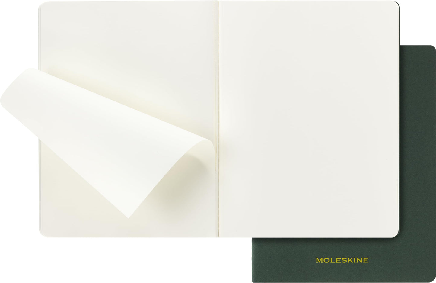 Moleskine Student Cahier Journals (Set of 2), Soft Cover, Plain, XXL (8.5" x 11"), Myrtle Green, 120 Page
