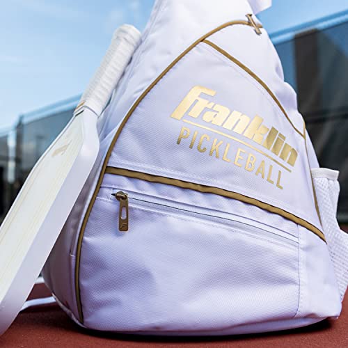 Franklin Sports Pickleball Bags - Pickleball Sling Bag Backpack for Gear + Equipment - Bag for Men Women - Holds Paddles, Balls + Accessories